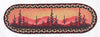 Earth Rugs ST-OP-319 Desert Sunset Oval Stair Tread 27"x8.25" (Set of 13)