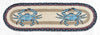 Earth Rugs ST-OP-362 Fresh Blue Crab Oval Stair Tread 27"x8.25" (Set of 13)
