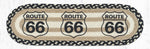 Earth Rugs ST-OP-430 Route 66 Oval Stair Tread 27"x8.25" (Set of 13)