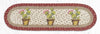 Earth Rugs ST-OP-617 Cactus Oval Stair Tread 27"x8.25" (Set of 13)