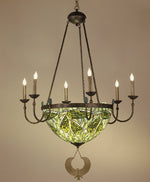 Meyda Lighting 49092 35"W Lotus Bud 6 Arm Inverted Chandelier