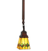 Meyda Lighting 49120 5"Sq Martini Mission Mini Pendant.609