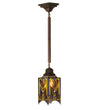 Meyda Lighting 49124 5.5"Sq Cottage Mission Mini Pendant.609