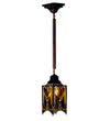 Meyda Lighting 49126 5.5"Sq Cottage Mission Mini Pendant.609