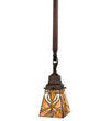 Meyda Lighting 49134 5"Sq Glasgow Bungalow Mini Pendant