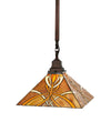 Meyda Lighting 49145 13"Sq Glasgow Bungalow Pendant.609