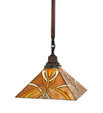 Meyda Lighting 49145 13"Sq Glasgow Bungalow Pendant.609