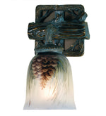 Meyda Lighting 49517 6" Wide Pinecone Hand Painted Wall Sconce