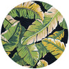 Couristan Covington Rainforest 7'10" X 7"10" Round Indoor/Outdoor  Contemporary Rug