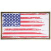 Benzara Rectangular Wooden Wall Art with US Flag Print, Multicolor