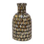 Sagebrook Home 18525-01 Glass, 8" Mosaic Vase, Copper