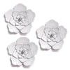 Kalalou NNL2164 Metal Wall Flowers Set of 3