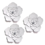 Kalalou NNL2164 Metal Wall Flowers Set of 3
