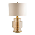 Sagebrook Home 51223 Glass, 30" Lustered Table Lamp, Gold