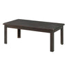 Benzara 48 Inch Rectangular Wooden Coffee Table, Espresso