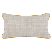Benzara BM228925 Fabric Throw Pillow with Embroidered Diamond Pattern, Yellow and Blue