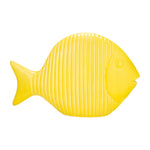 Sagebrook Home 17797-02 Ceramic, 16", V Striped Fish, Yellow