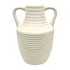 Sagebrook Home 19820 9" Jug Vase with Handle Rough Texture, Ivory