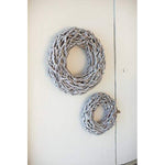 Kalalou CJAL1001 Grey Wash Willow Root Christmas Wreath