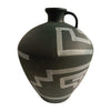 Sagebrook Home 18245 Stoneware, 12" Aztec Jug, Green