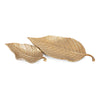 IMAX Worldwide Home Aspen Aluminum Leaf Decorative Trays - Set of 2