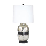 Sagebrook Home Mercury Glass 28`` Ginger Jar Table Lamp, Silver