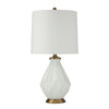 Sagebrook Home Glass 28`` Multifaceted Table Lamp, White