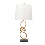 Sagebrook Home Metal 25`` Abstract Table Lampw/ Marble Base, Gold/