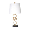 Sagebrook Home Metal 22`` Abstract Table Lampw/ Marble Base, Gold/