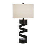 Sagebrook Home 50011 31" Metal Spiral Table Lamp, Bronze