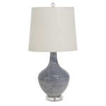 Sagebrook Home Glass 28`` Teardrop Table Lamp,Blue