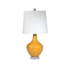 Sagebrook Home Glass 28`` Teardrop Table Lamp,Orange