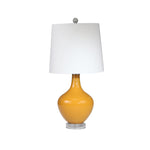 Sagebrook Home Glass 28`` Teardrop Table Lamp,Orange