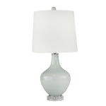 Sagebrook Home Glass 28`` Teardrop Table Lamp,Gray