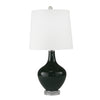 Sagebrook Home Glass 28`` Teardrop Table Lamp,Green