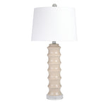 Sagebrook Home Ceramic 28`` Bamboo Table Lamp,Beige