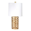Sagebrook Home 50014-02 24" Metal Open Weave Table Lamp, Gold