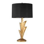 Sagebrook Home Resin 29`` Leaf Table Lamp, Gold