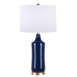 Sagebrook Home Ceramic 30`` Table Lamp, Blue