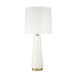 Sagebrook Home Ceramic 30`` Ribbed Table Lamp,White