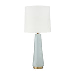 Sagebrook Home Ceramic 30`` Ribbed Table Lamp,Gray
