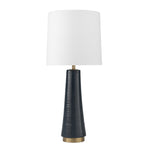 Sagebrook Home Ceramic 30`` Ribbed Table Lamp,Black