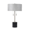 Sagebrook Home Metal 24`` Stick Table Lamp, Silver