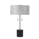Sagebrook Home Metal 24`` Stick Table Lamp, Silver