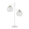 Sagebrook Home 50029-06 28" Metal 2-Light Table Lamp, Matte White