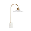 Sagebrook Home 50031-01 24" Metal Table Lamp with Marble base, Gold/White
