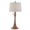 Sagebrook Home Polyresin 31`` Antique Stick Table Lamp W/ Usb, Bro