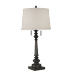 Sagebrook Home Polyresin 31`` Antique Stick Table Lamp W/ Usb, Bro