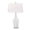 Sagebrook Home 50043-01 28" Resin Multi-Faceted Table Lamp, White