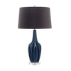 Sagebrook Home 50043-02 28" Resin Multi-Faceted Table Lamp, Blue